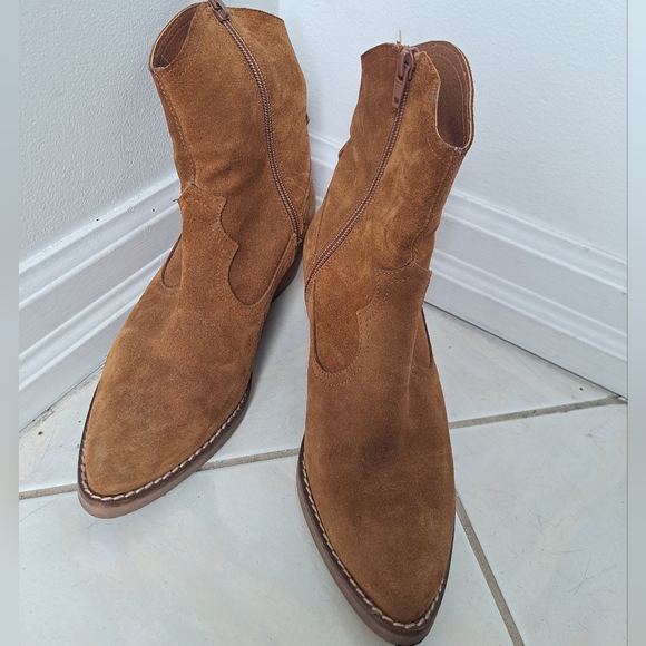 Santiag style suede boots (made in Spain) - Picture 2 of 4